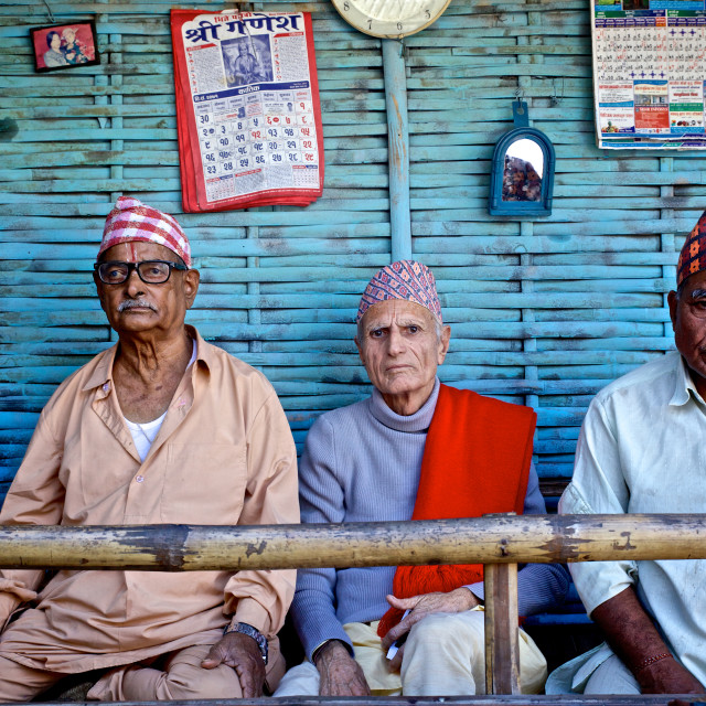 "- Beldangi II, Damak, Nepal, 2014: There are a small number of refugees, who..." stock image
