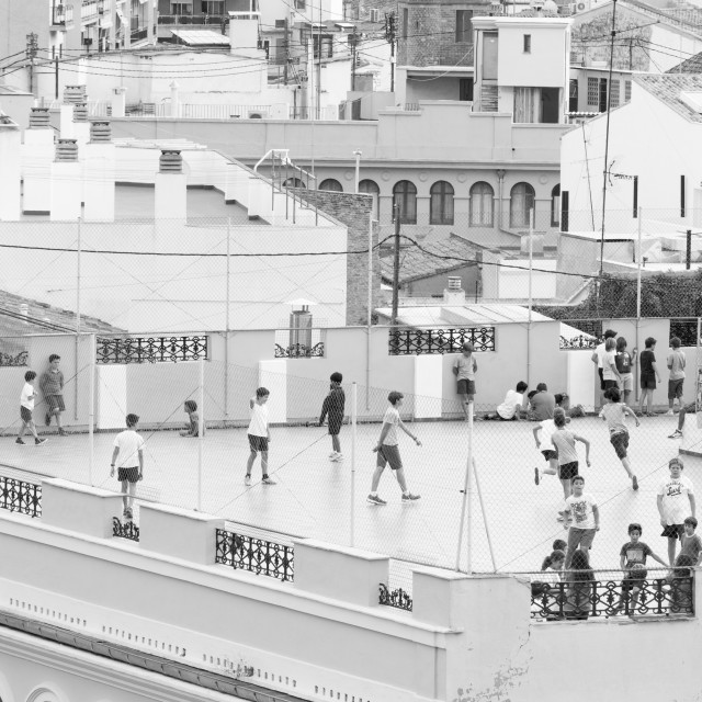 "View over the old city of Valencia" stock image