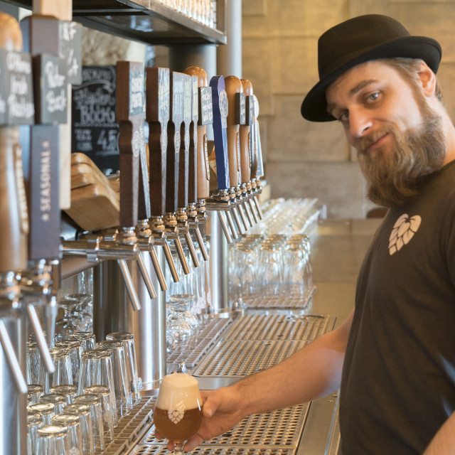 "beer taps" stock image