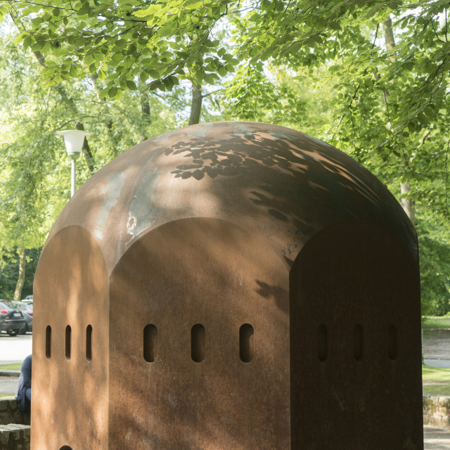 "Sculpture Projects Muenster: Nuclear Temple by Thomas Schütte, 10.8.2017" stock image