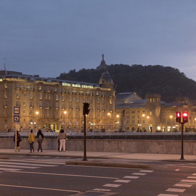 "luxury Hotel Maria Cristina" stock image