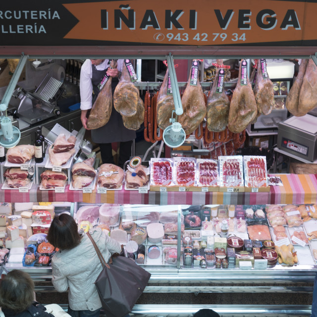 "La Bretxa Market" stock image