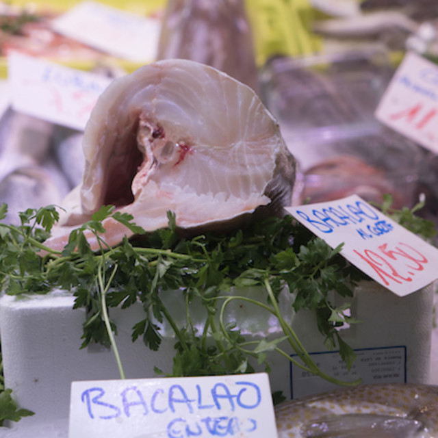 "La Bretxa Market" stock image