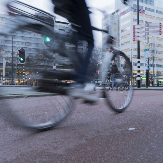 "Fahrradverkehr in Rotterdam" stock image