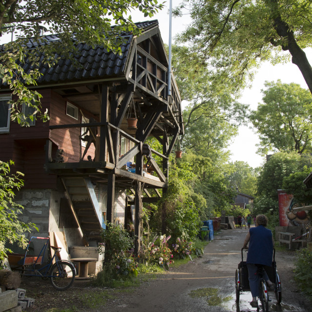 "street in Christiania" stock image