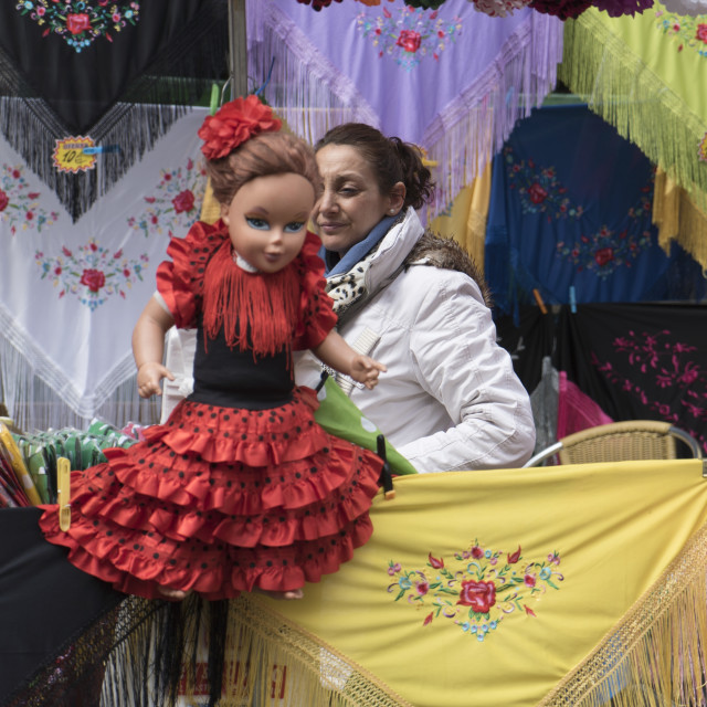 "El Rastro Flea Market" stock image