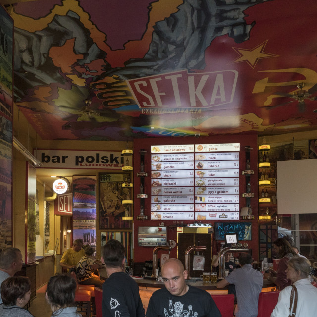 "Ostalgie-Bar Polski Ludowei in Wroclaw / Breslau" stock image