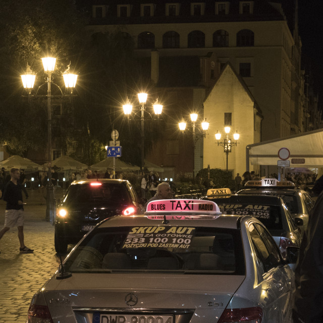 "Nightlife in Wroclaw" stock image