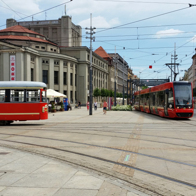 "Katowice trams" stock image
