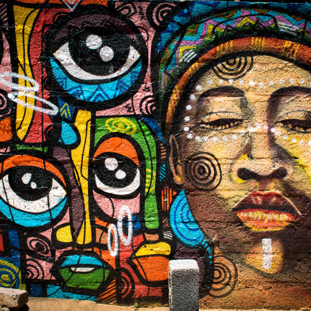 "Soweto African Street Art" stock image