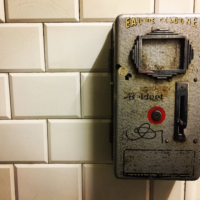 "Vintage eau de cologne dispenser" stock image