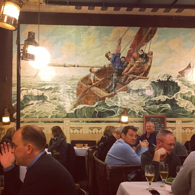 "Restaurant Vincent, Brussels" stock image