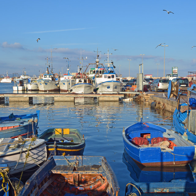 "Trapani Harbour" stock image
