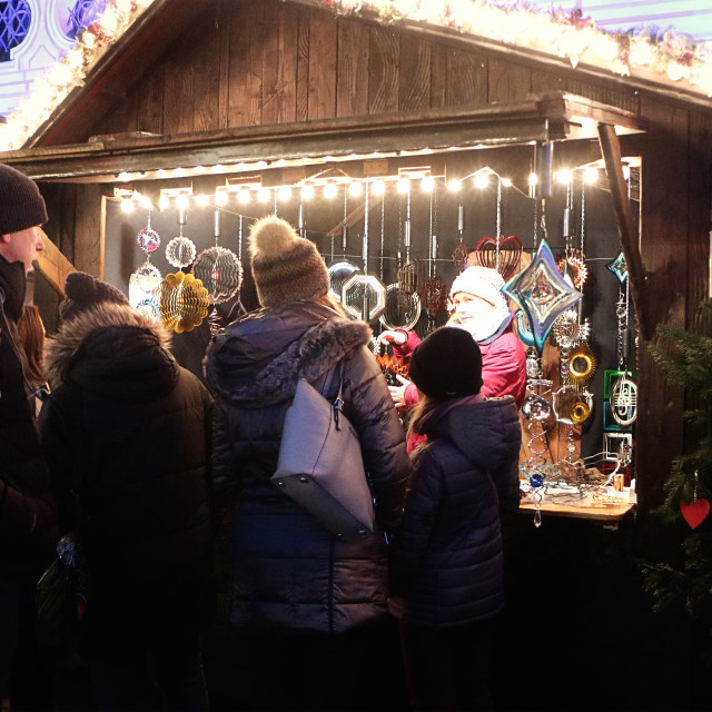 "Munich, Christmas market at Residenz Kaiserhof" stock image