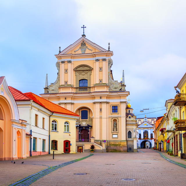 "Old town of Vilnius, Lithuania" stock image