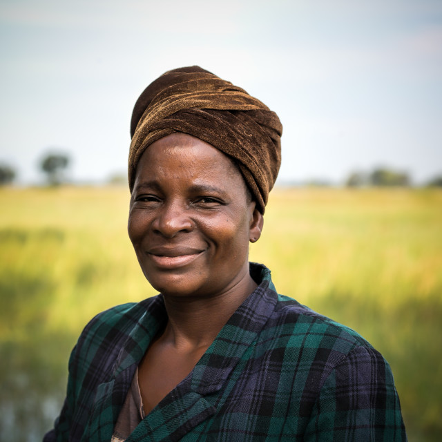 "Botswana Female Poler" stock image