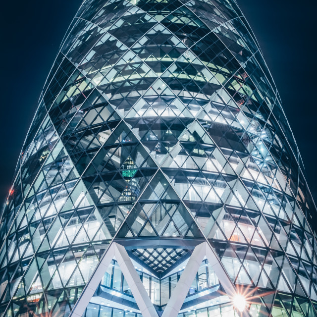 "Return to the Gherkin" stock image