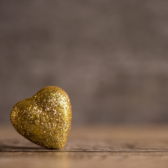 "Love hearts on wooden texture background for Valentines Day Background" stock image