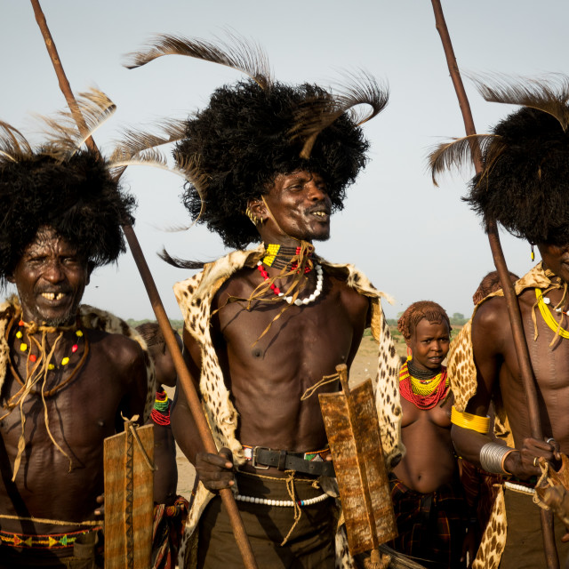 "Dassanech Dimi ceremony to celebrate circumcision of teenagers, Sies,Turkana..." stock image