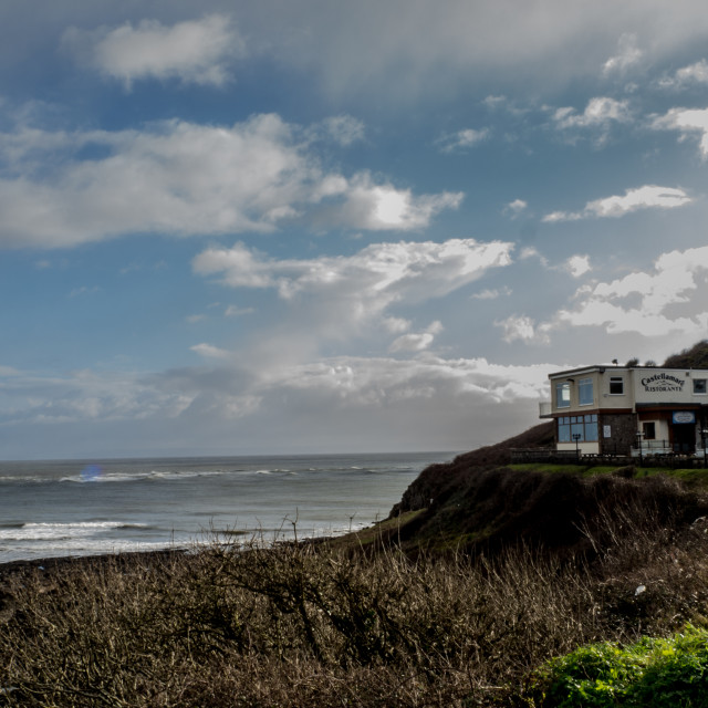 "Restaurant by the sea" stock image