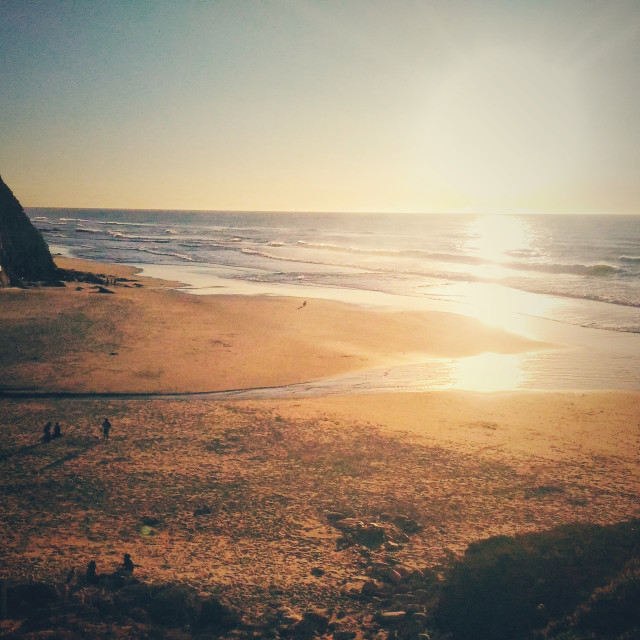 "Beach Afternoon Ericeira Portugal" stock image