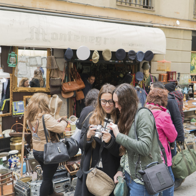 "El Rastro Flea Market" stock image