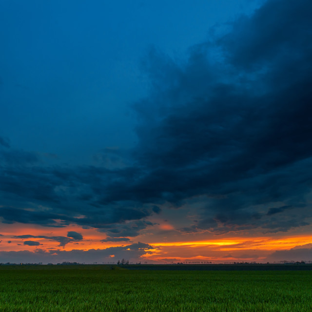 "Sunset panorama" stock image