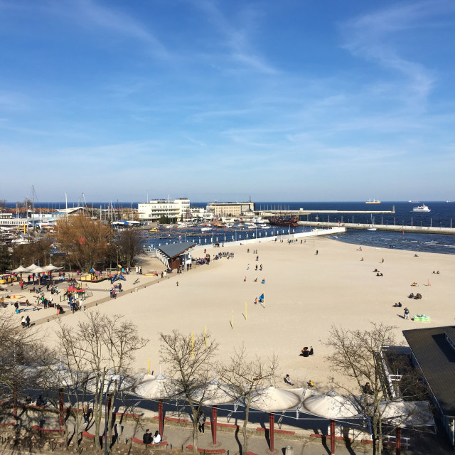 "Gdynia: City Beach & Waterfront" stock image