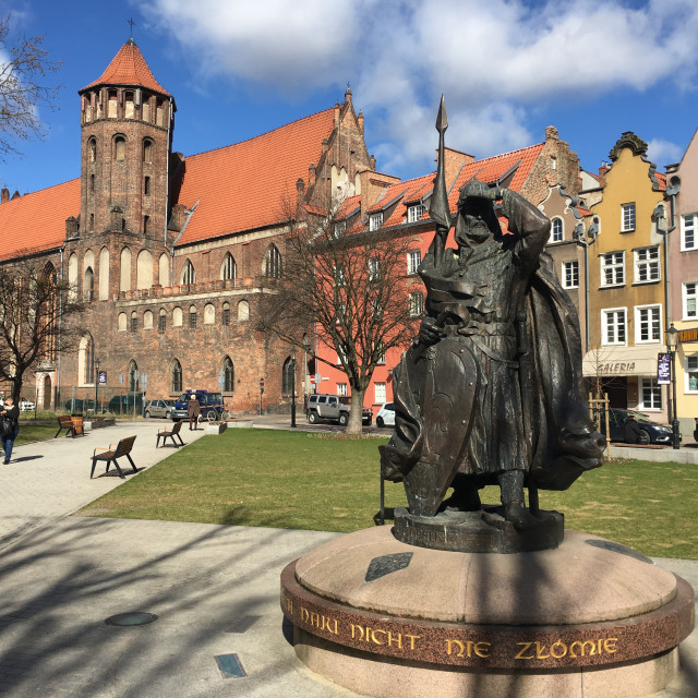 "Gdansk: Świętopełk Monument" stock image