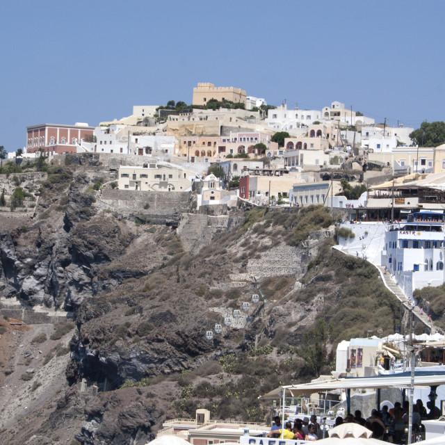 "View of Fira on Santorini" stock image