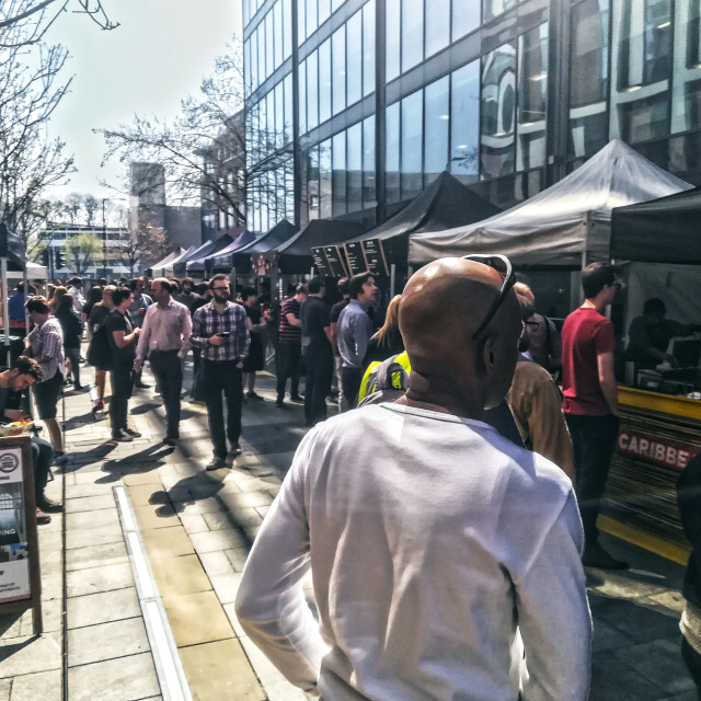 "Finzel's Reach street food market" stock image