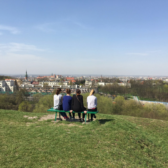 "Krakow: Krakus Mound" stock image