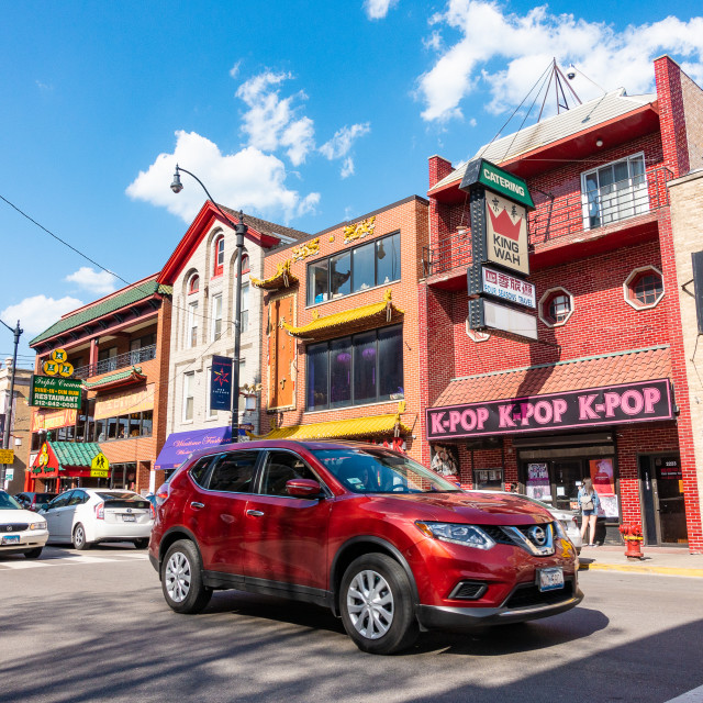 "Chicago Chinatown" stock image