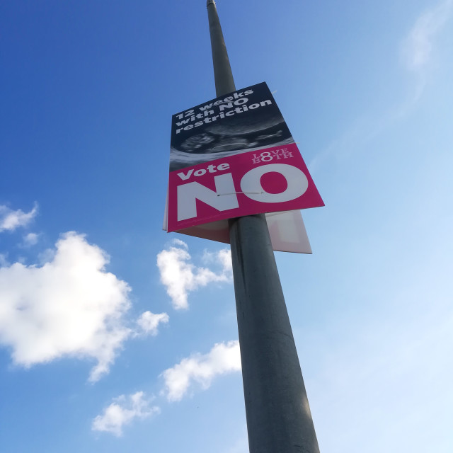 "Vote no" stock image