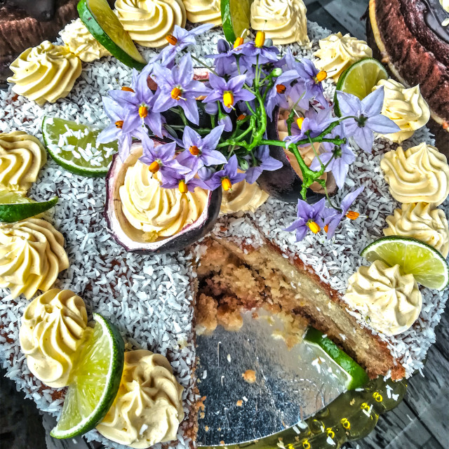 "Lovely cake!" stock image