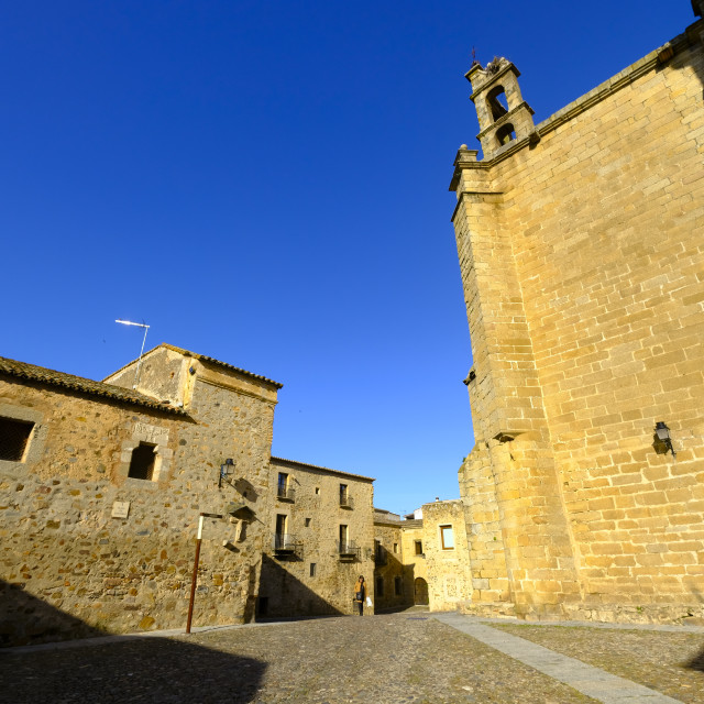 "Medieval architecture in Caceres" stock image
