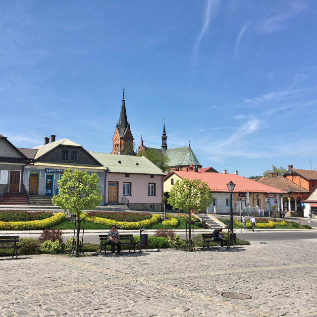 "Ciężkowice: Market Square" stock image