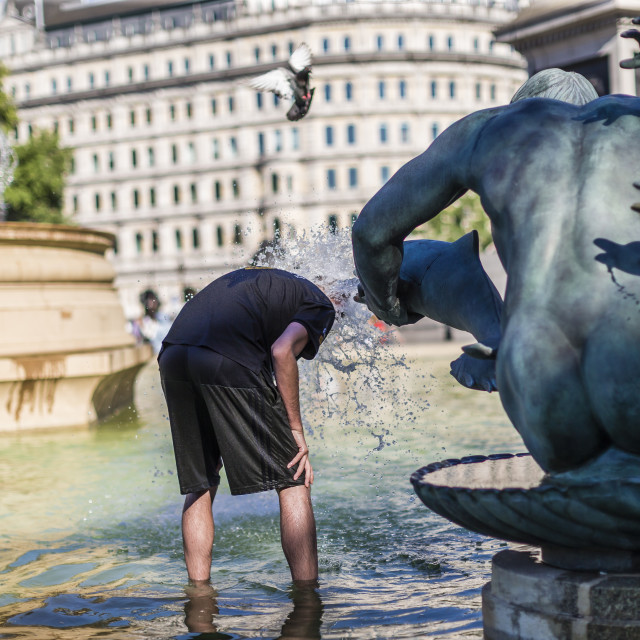"Heatwave Cool-Down" stock image