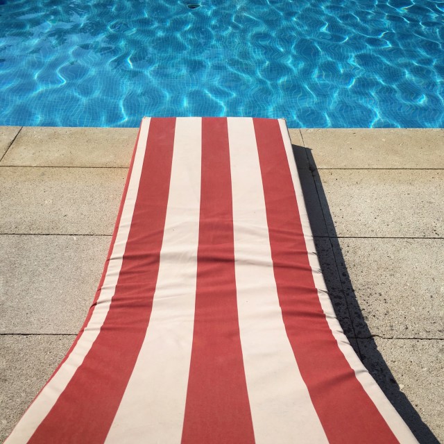 "Pool and pool chair" stock image