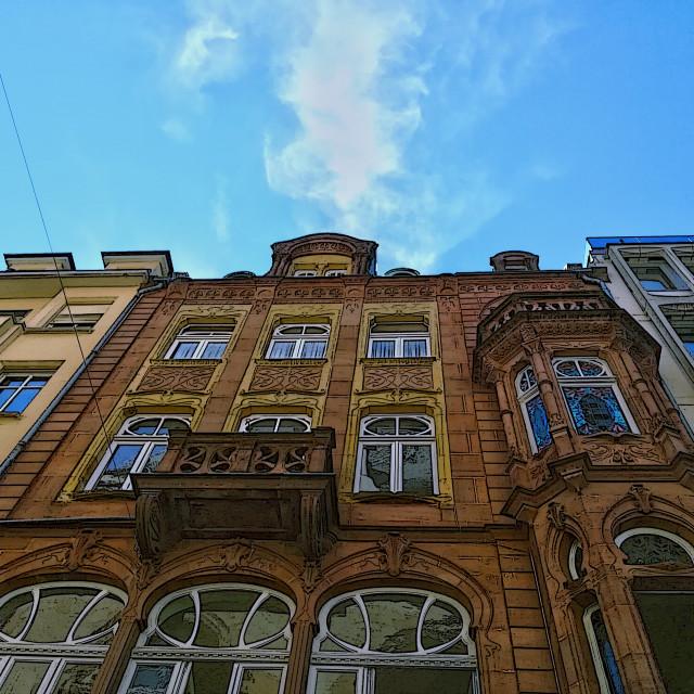 "A neighbourhood in Luxembourg City" stock image