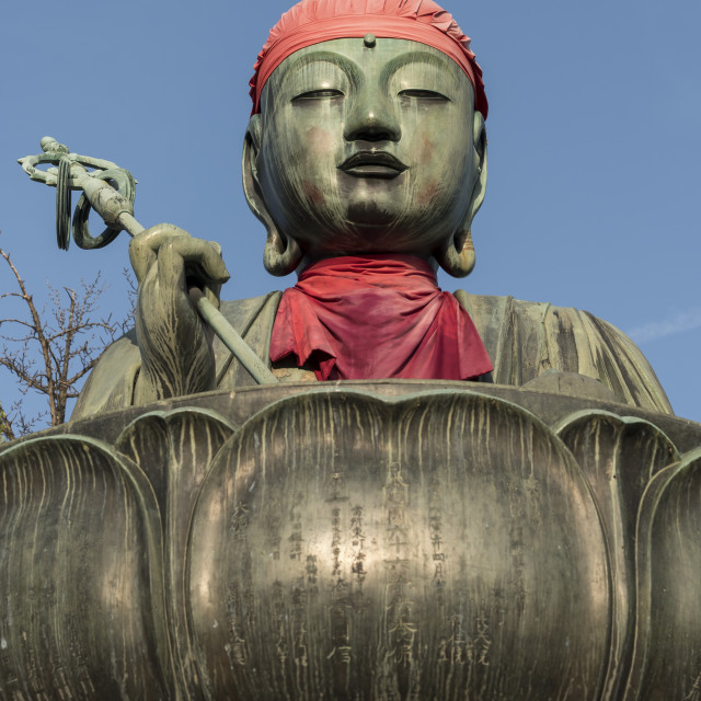 "Nurebotoke Statue, Zenko-ji, Nagano" stock image