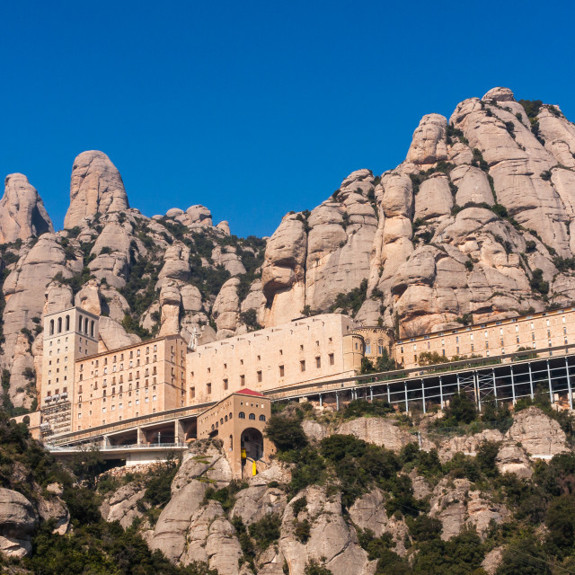 "The monestary on Montserrat - Catalunya, Spain" stock image