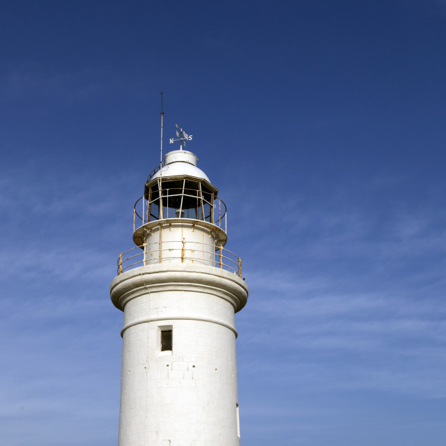 "The lighthouse off the coast of Paphos, Cyprus" by Philip Mowbray - £10.00 "The lighthouse off the coast of Paphos, Cyprus" stock image