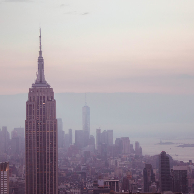 "Empire State Building at Dusk" stock image