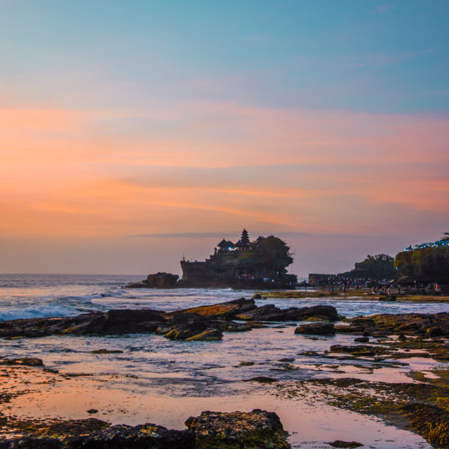 "Tanah Lot at sunset" stock image