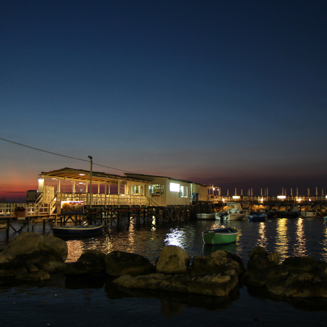 "Docks in Sorrento, Italy" stock image