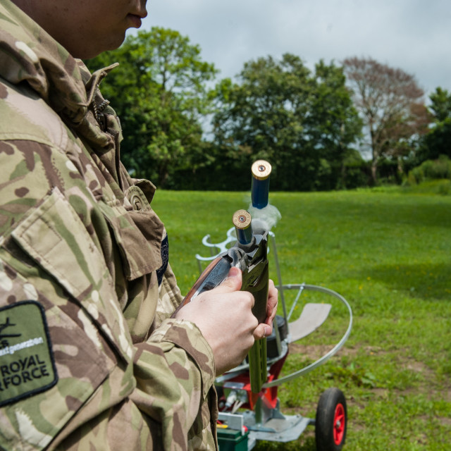 "Clay Pigeon Shoot" stock image