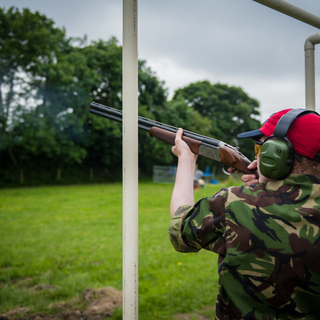 "Clay Pigeon Shoot" stock image