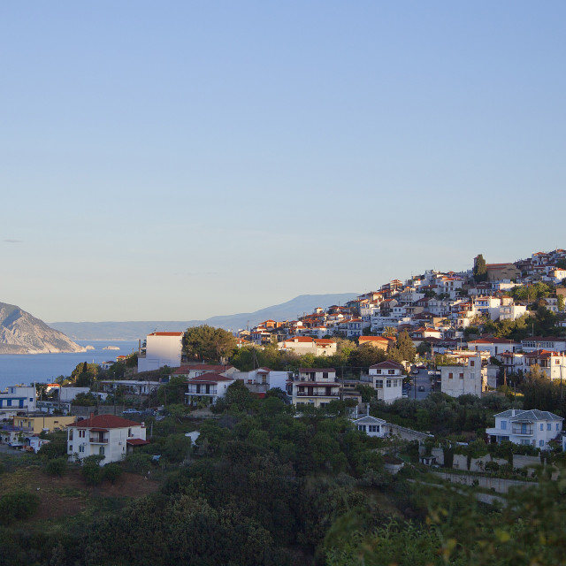 "Glossa, Skopelos, Sporades Island group, Greece" stock image