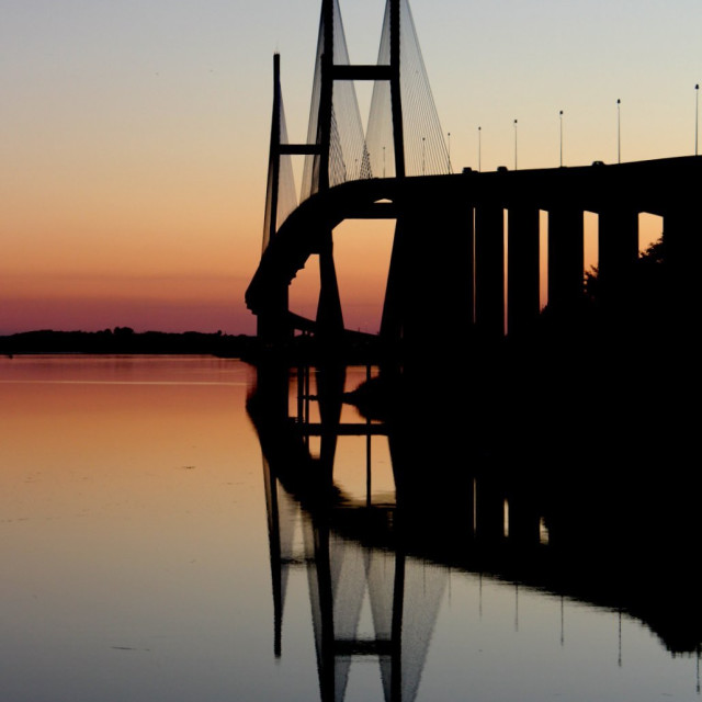 "Sidney Lanier Bridge" stock image